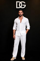 White Amalfi Top & Bottom Set Of Linen, Luxury And Style