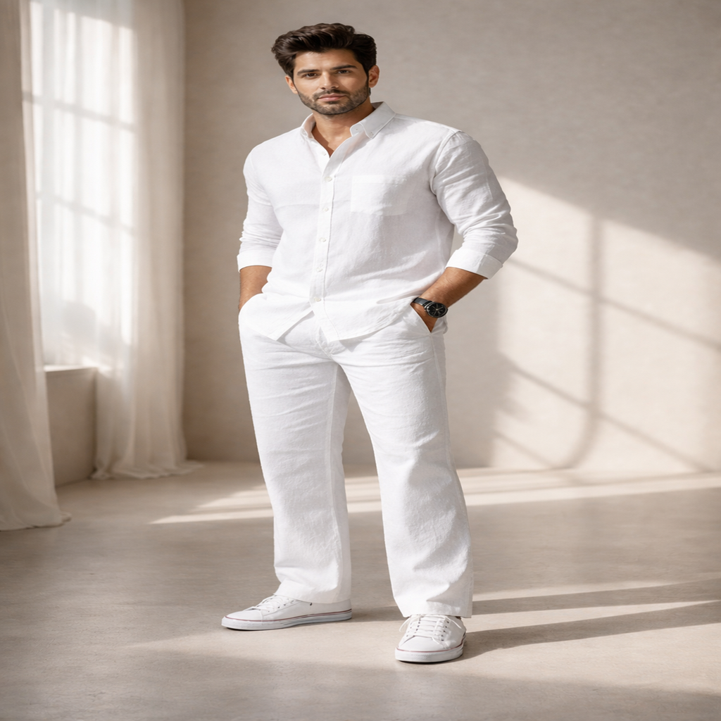 Essence Top & Bottom Set Of Linen, Luxury And Style