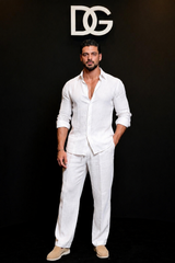 Black Amalfi Top & Bottom Set Of Linen, Luxury And Style