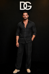 Olive green Amalfi Top & Bottom Set Of Linen, Luxury And Style