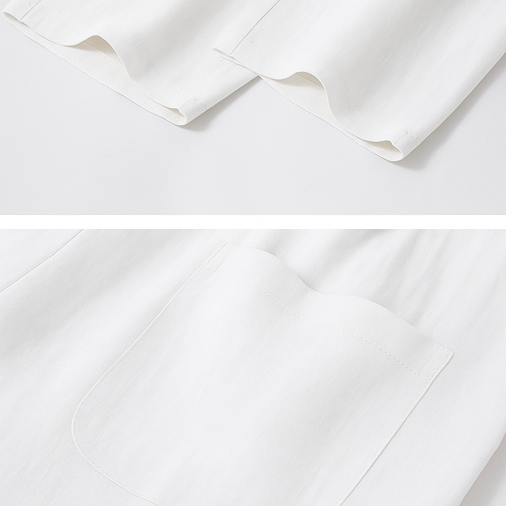 Top & Bottom Set Of Linen, Luxury And Style