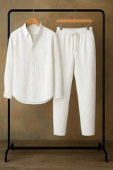 Green Linen Co-set – Effortless Style