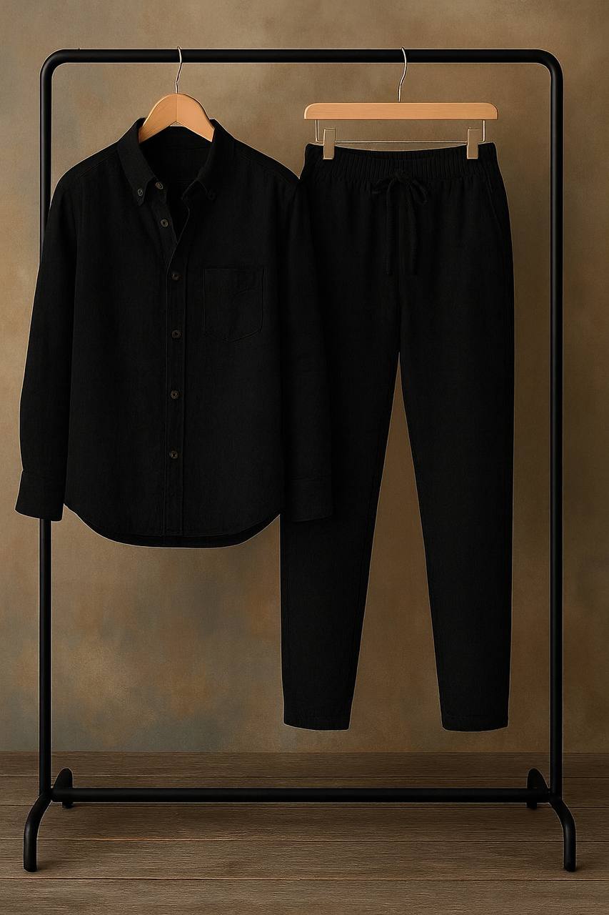 Black Linen Co-Ords – Effortless Style