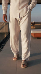 Black Premier Top & Bottom Set Of Linen, Luxury And Style